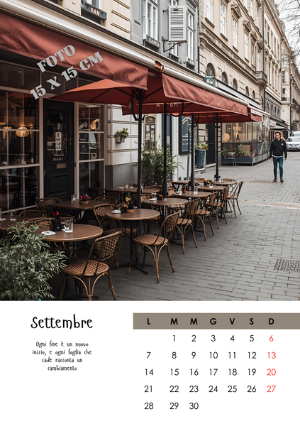 CALENDARIO da TAVOLO 15X21 CM