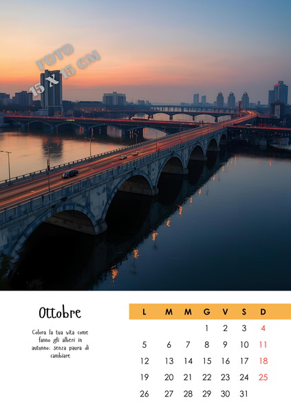 CALENDARIO da TAVOLO 15X21 CM