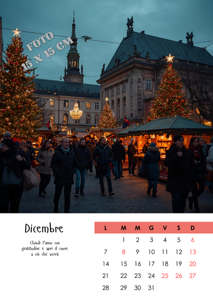 CALENDARIO da TAVOLO 15X21 CM