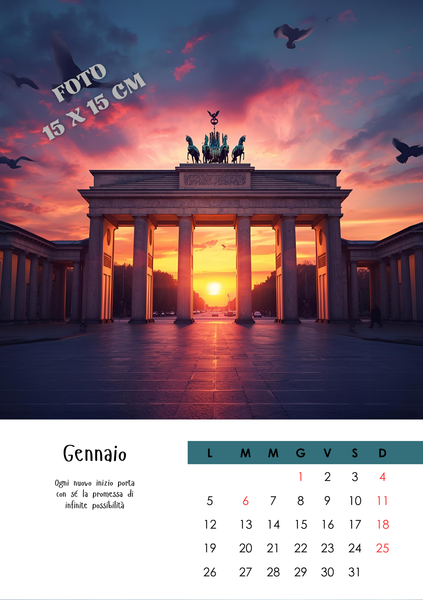 CALENDARIO da TAVOLO 15X21 CM