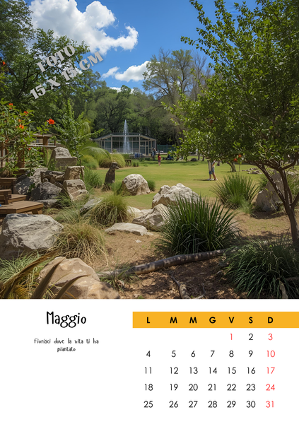 CALENDARIO da TAVOLO 15X21 CM