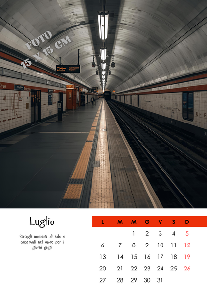 CALENDARIO da TAVOLO 15X21 CM