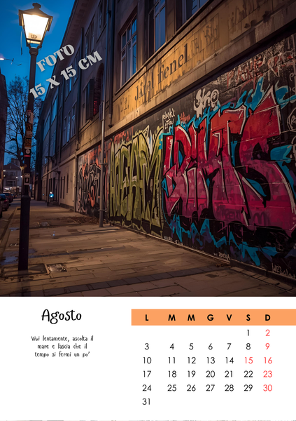 CALENDARIO da TAVOLO 15X21 CM